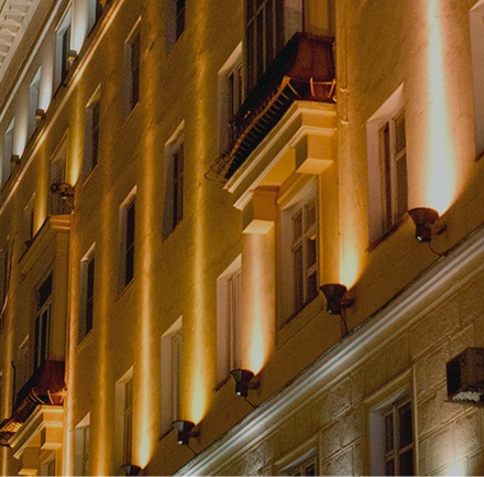 Светодиодная подсветка зданий и фасадов